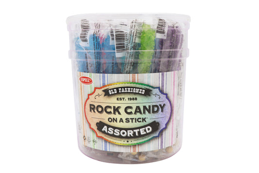 Rock Candy Sticks Assorted, 0.8oz, 36ct Tub